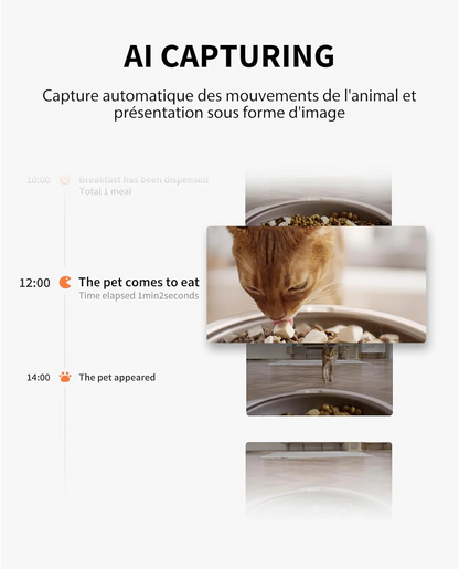 Distributeur automatique à double réservoir avec caméra