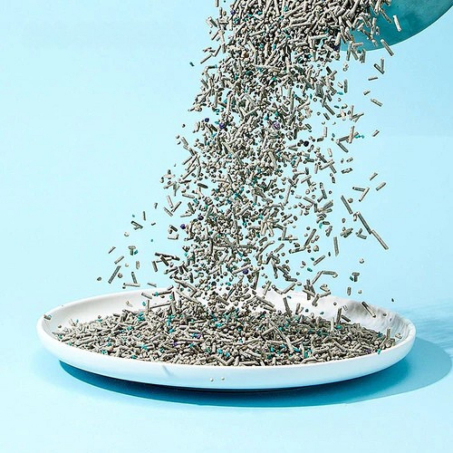 Litière pour chat agglomérante et lavable dans les toilettes